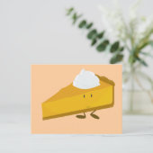 Slank van pompoentaart briefkaart (Staand voorkant)