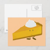 Slank van pompoentaart briefkaart (Voorkant / Achterkant)