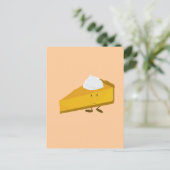 Slank van pompoentaart briefkaart (Staand voorkant)