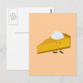 Slank van pompoentaart briefkaart (Voorkant / Achterkant)