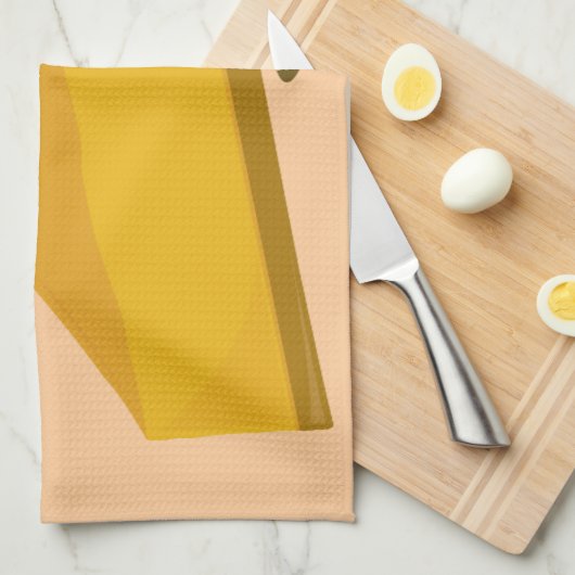 Slank van pompoentaart theedoek (Quarter Fold)
