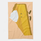 Slank van pompoentaart theedoek (Verticaal)