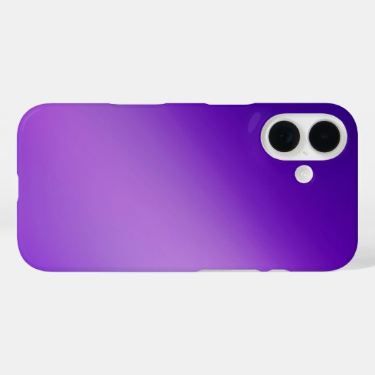 Slank violet Ombre – iPhone 16 Hoesje (Achterkant (horizontaal))