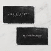 Slank Visitekaartje voor zwart karton (Voorkant / Achterkant)