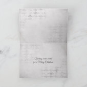 Slank voor Kerstmis bij brand Feestdagen Kaart (Binnen)