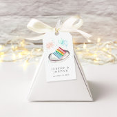 Slank voor persoonlijke liefdesparen cadeaulabel