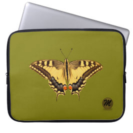 Slank voor slikstaartrommelvlies laptop sleeve