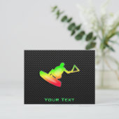 Slank Wakeboarder Briefkaart (Staand voorkant)