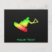 Slank Wakeboarder Briefkaart (Voorkant)