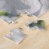 Slank witte bloempuzzel legpuzzel (Zijkant)