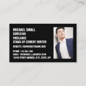 Slank zwart, Comedian, Comedy Club Visitekaartje (Achterkant)