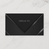 Slank zwart en grijs Chevron Visitekaartje (Achterkant)