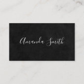 Slank zwart en wit visitekaartje (Achterkant)