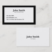 Slank zwart II Visitekaartje (Voorkant / Achterkant)