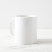 "Slank zwart minimalistisch design voor dagelijks  Koffiemok (Voorkant links)