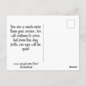 Slank zwart Pantherkat met groene ogen Briefkaart (Achterkant)