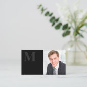 Slank zwart | Uitvoerend | Visitekaartje (Staand voorkant)