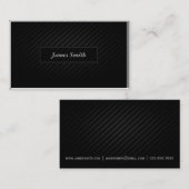 Slank zwart visitekaartje (Voorkant / Achterkant)