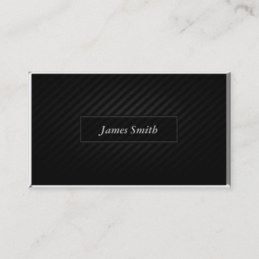 Slank zwart visitekaartje (Voorkant)