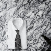 Slank zwart wit deco-films Mannen beeld Stropdas