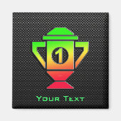 Slanke 1e plaats Trofee Magneet (Voorkant)