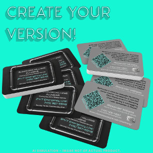 Slanke Aangepaste Zwarte Metalen Pijpen Loodgieter Visitekaartje