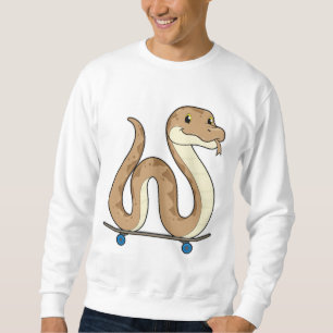 Slanke als Skater met Skateboard Trui