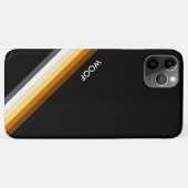 Slanke Beer Pride Vlag WOOF Case-Mate iPhone Case (Achterkant (horizontaal))