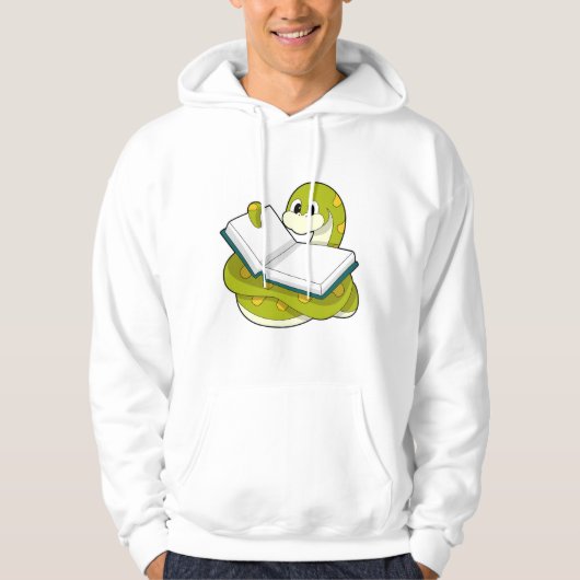 Slanke bij lezen boek hoodie (Voorkant)
