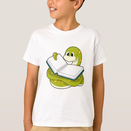 Slanke bij lezen boek t-shirt (Voorkant)