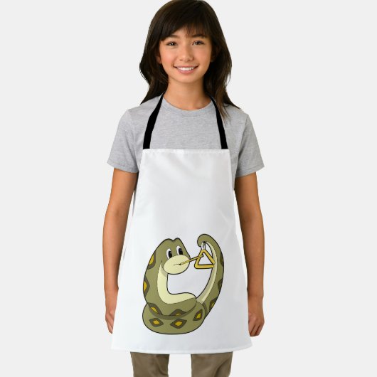 Slanke bij Muziek met Triangle.PNG Schort (Insitu)