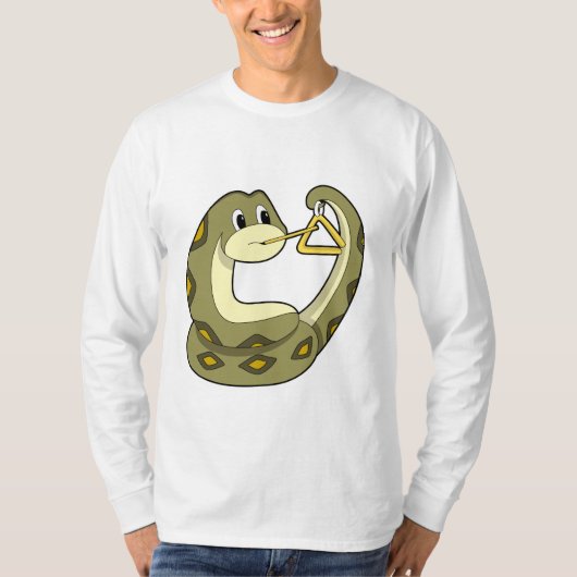 Slanke bij Muziek met Triangle.PNG T-shirt (Voorkant)