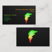 Slanke bliksemschicht visitekaartje (Voorkant / Achterkant)