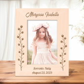 Slanke Bloemen Stalk 5x7 Gegraveerde Lijstjes