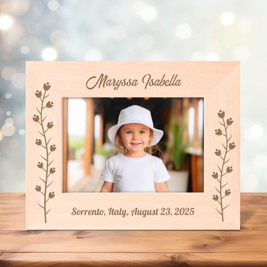 Slanke bloemen Stalk 7x5 Gegraveerde Lijstjes