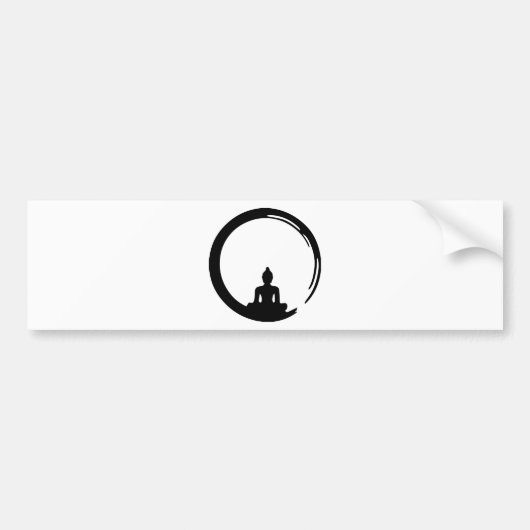 Slanke Boeddha Bumpersticker (Voorkant)