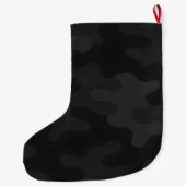 Slanke Camo Deep Black Donkere Houtskool Tonen Mod Grote Kerstsok (Achterkant)