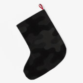 Slanke Camo Deep Black Donkere Houtskool Tonen Mod Grote Kerstsok (Achterkant (Hangend))