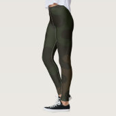 Slanke Camo Deep Black Donkere Houtskool Tonen Mod Leggings (Links)