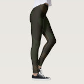 Slanke Camo Deep Black Donkere Houtskool Tonen Mod Leggings (Rechts)