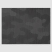 Slanke Camo Deep Black Donkere Houtskool Tonen Mod Tissuepapier (Voorkant)