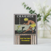 Slanke Charmer, voeg tekst toe, Briefkaart (Staand voorkant)