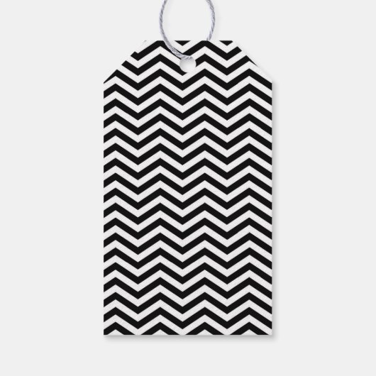 Slanke Chevron cadeau Labels Cadeaulabel (Achterkant)