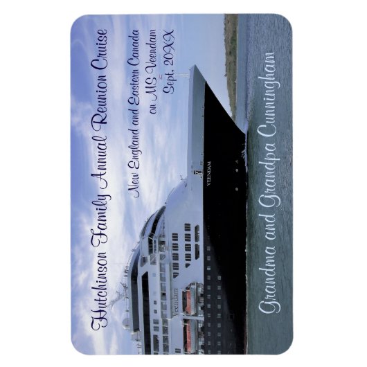 Slanke Cruise Ship Bow Stateroom Deurmarkering Magneet (Verticaal)