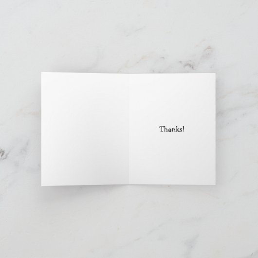 Slanke Design Bedankkaart (Binnen)