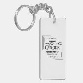 Slanke design keyring sleutelhanger (Voorkant Links)