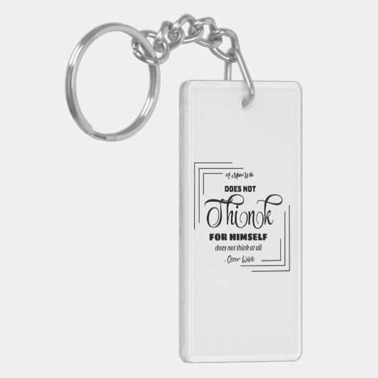 Slanke design keyring sleutelhanger (Voorkant Links)
