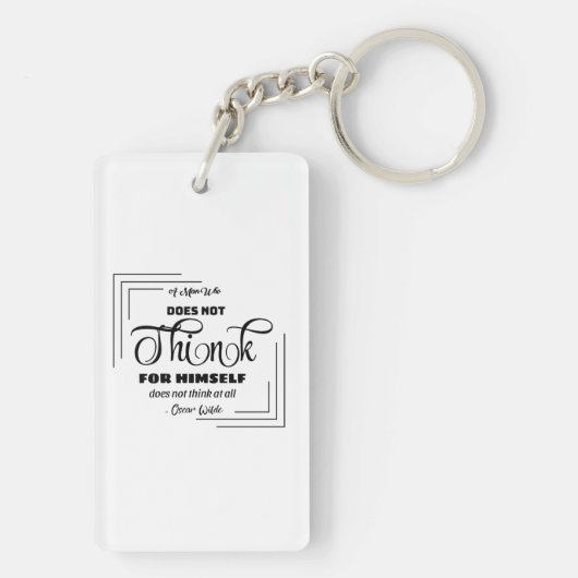 Slanke design keyring sleutelhanger (achterkant)