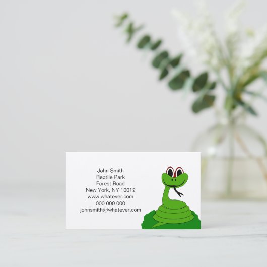 Slanke Design Visitekaartje (Staand voorkant)