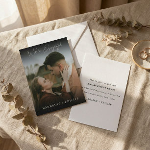 Slanke donkere gradiënt We zijn verloofde foto uit Kaart